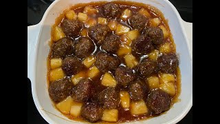 Pineapple Meatballs Recipe [upl. by Arron]