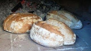 COMO HACER PAN EN HORNO DE LEÑA  Pan Casero  Josean MG [upl. by Grane507]