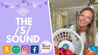 HOW TO SAY quotSquot SOUND AT HOME SPEECH THERAPY EXERCISES Speech Therapy for Toddler Lisp w Hand Cues [upl. by Aicilaana]