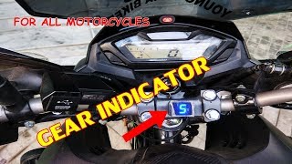 Gearindicator Universal Gear Indicator For All MotorcyclesInstallation [upl. by Newell916]