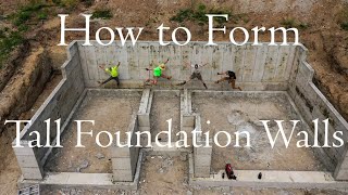 How to Form Tall Foundation Walls [upl. by Busey122]