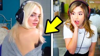 5 Female YouTubers Who FORGOT THEY WERE ON LIVE Pokimane Corinna Kopf NInja [upl. by Donaghue558]