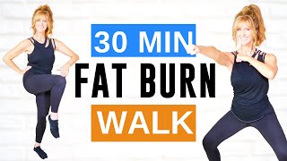 30 Minute FAT BURNING CARDIO Indoor Walking Workout  Low Impact [upl. by Anaed]