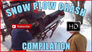 Snow Plow Crash Compilation  over 10 minutes [upl. by Alisun830]