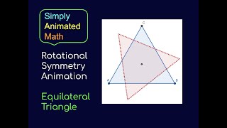 Rotational Symmetry Animation Equilateral Triangle [upl. by Ecinnahs488]