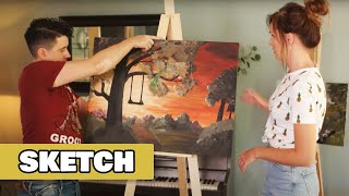 VERSCHILLENDE CREATIEVE MENSEN 2  sketch  bloopers [upl. by Lap]