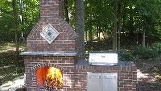 How to Build a Brick Fireplace  DIY  Part 1 of 5 [upl. by Bekah966]