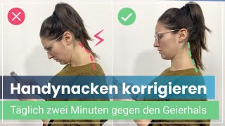 Handynacken loswerden  2 Minuten täglich gegen den Nerd Neck ✅ [upl. by Eigna940]