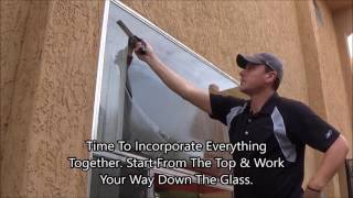 The basics of professional window cleaning  How to clean windows the professional way  Full video [upl. by Neo393]