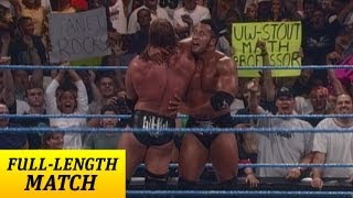 FULLLENGTH MATCH SmackDown  Triple H vs The Rock  WWE Championship [upl. by Nesnar]