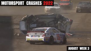 Motorsport Crashes 2022 August Week 3 [upl. by Zilada626]