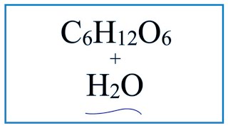 Equation for Glucose Dissolving in Water C6H12O6  Water [upl. by Landri]