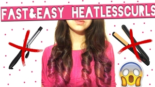 3 MINUTE HEATLESS CURLS [upl. by Agnes164]