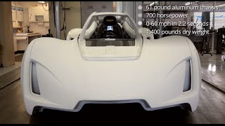 First 3D Printed Supercar  A New Way To Build Cars [upl. by Asilad]