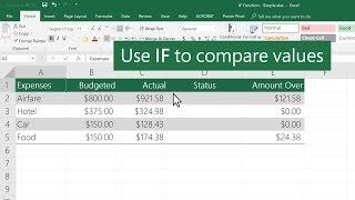 How to use the IF function in Excel [upl. by Aniraz]