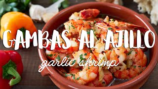 Gambas al Ajillo Recipe Garlic Shrimp [upl. by Eilah570]