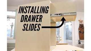 Installing Full Extension Drawer Slides [upl. by Gnouv]