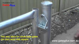 Gate Latch 2 way for round pipe and square [upl. by Monie330]