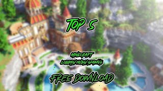 Top 5 Minecraft Lobbys  FREE Download 2 [upl. by Llebasi]