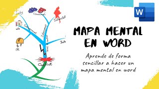 como hacer mapa mental en word  Mind Map in word [upl. by Utas56]