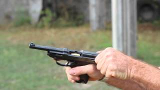 Shooting the Walther P38 pistol [upl. by Norse393]