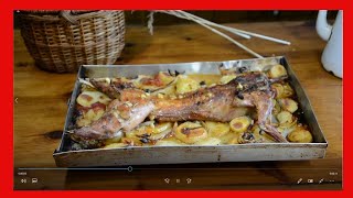 🔴 COMO hacer CONEJO al HORNO Adobado con PATATAS [upl. by Xilef]