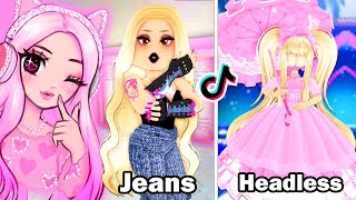 TRYING VIRAL ROYALE HIGH TIKTOK OUTFIT HACKS [upl. by Jo-Ann]