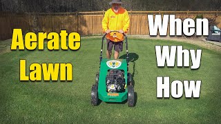 How and When to Aerate Your Lawn [upl. by Mccully755]