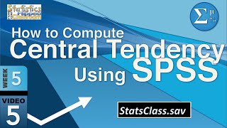 Computing Central Tendency in SPSS 55 [upl. by Iramohs637]