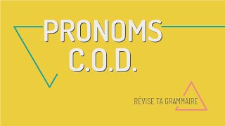 Révise ta grammaire  les pronoms COD le la les [upl. by Loreen570]