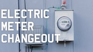 Electric Meter Changeout [upl. by Ahsiekim]