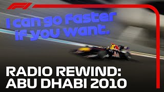 quotYou Just Wait Sunshinequot  Radio Rewind  2010 Abu Dhabi Grand Prix [upl. by Anoed]