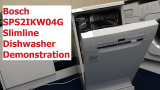 Bosch SPS2IKW04G Slimline Dishwasher [upl. by Teiv51]