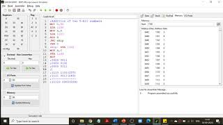 Addition and Subtraction of 8 bit numbers in 8085 [upl. by Hafler]