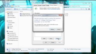 How to Recover a Deleted File or Restore a File that was Overwritten [upl. by Conlon]