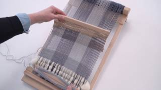 Weaving on the BEKA Beginners Rigid Heddle Loom [upl. by Imac]