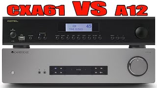 Cambridge Audio CXA61 vs Rotel A12 with KEF LS50 Meta Sound Comparison [upl. by Nairod]