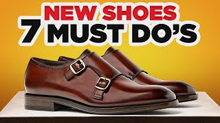 New Leather Shoes 7 MUST DOS Before Wearing [upl. by Denna307]