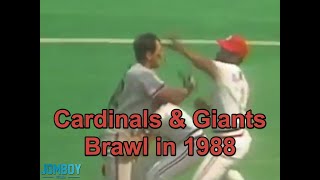 Ozzie Smith and José Oquendo fight Will Clark a breakdown [upl. by Amsaj]