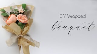 DIY How to Wrap a Bouquet [upl. by Nirak]