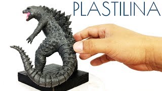 Como hacer a GODZILLA KING OF THE MONSTERS de Plastilina paso a paso  Mi mundo de Plastilina [upl. by Lail]