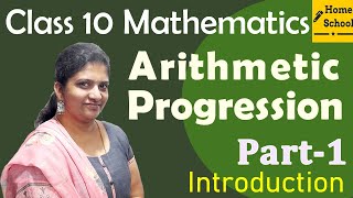 Arithmetic Progression Class 10 Mathematics Part1 Introduction  NCERTCBSE [upl. by Malcom]