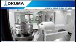 Okuma 5 Axis Machining Center MU10000H 5Axis  Aerospace work piece machining [upl. by Dyol]