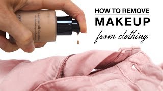 Hack  How To Remove Makeup From Clothes  Shonagh Scott [upl. by Annaya]