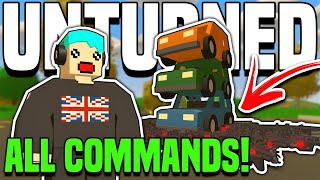 ALL UNTURNED SINGLE PLAYER COMMANDS How to Teleport Spawn Items Vehicles Etc 20242025 [upl. by Edd947]