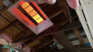 Mr Heater 40000 BTU Natural Gas Infrared Radiant Heater Review [upl. by Ailis]