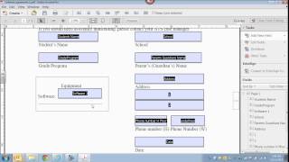 Creating Fillable Forms in Adobe Acrobat Pro XI [upl. by Anehsat]