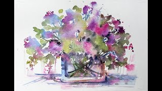 LooseWatercolourscom Beginners Square Florals with Andrew Geeson [upl. by Anetsirk780]