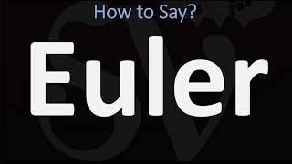 How to Pronounce Euler CORRECTLY [upl. by Adeirf773]