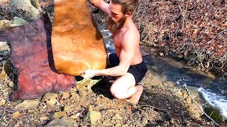 Bark Tanning How To Soften Leather [upl. by Haikezeh693]